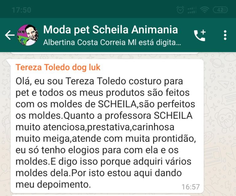 depoimento 2 moldes pet animania